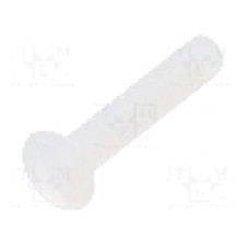 Surub M3, poliamida, lungime 16mm, ingropat, pas filet 0.5, DREMEC - 8G203M3X16 Surub M3, poliamida, lungime 16mm, ingropat, pas filet 0.5, DREMEC - 8G203M3X16