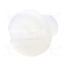 Surub M3, poliamida, lungime 4mm, cap rotund, pas filet 0.5, DREMEC - 8G204M3X04