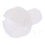 Surub M3, poliamida, lungime 5mm, cap rotund, pas filet 0.5, DREMEC - 8G201M3X05