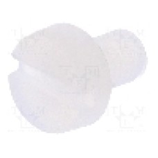 Surub M3, poliamida, lungime 5mm, cap rotund, pas filet 0.5, DREMEC - 8G201M3X05