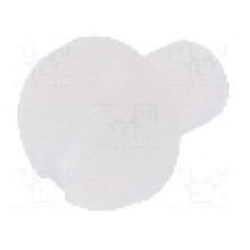 Surub M3, poliamida, lungime 5mm, cap rotund, pas filet 0.5, DREMEC - 8G204M3X05