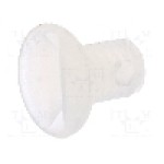 Surub M3, poliamida, lungime 5mm, ingropat, pas filet 0.5, DREMEC - 8G202M3X05