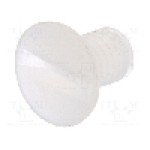 Surub M3, poliamida, lungime 5mm, ingropat, pas filet 0.5, DREMEC - 8G203M3X05