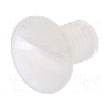 Surub M3, poliamida, lungime 5mm, ingropat, pas filet 0.5, DREMEC - 8G203M3X05