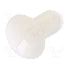 Surub M3, poliamida, lungime 6mm, ingropat, pas filet 0.5, DREMEC - 8G202M3X06