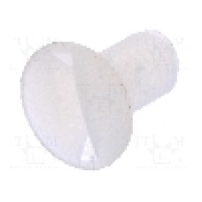 Surub M3, poliamida, lungime 6mm, ingropat, pas filet 0.5, DREMEC - 8G203M3X06