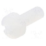 Surub M3, poliamida, lungime 8mm, cap rotund, pas filet 0.5, DREMEC - 8G201M3X08