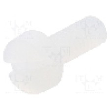 Surub M3, poliamida, lungime 8mm, cap rotund, pas filet 0.5, DREMEC - 8G201M3X08