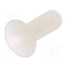 Surub M3, poliamida, lungime 8mm, ingropat, pas filet 0.5, DREMEC - 8G202M3X08