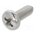 Surub M4, 10mm, otel inoxidabil A2, pas filet 0,7, KRAFTBERG - M4X10/D7985-A2