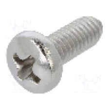 Surub M4, 10mm, otel inoxidabil A2, pas filet 0,7, KRAFTBERG - M4X10/D7985-A2