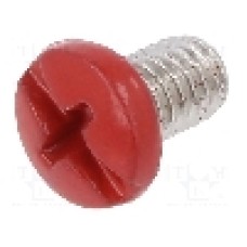 Surub M4, alama, lungime 6.4mm, cap rotund, pas filet 0.7, KEYSTONE - 9192-2