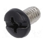 Surub M4, alama, lungime 6.4mm, cap rotund, pas filet 0.7, KEYSTONE - 9192-3