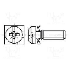 Surub M4, otel, 12mm, BOSSARD, 3366759 Surub M4, otel, 12mm, BOSSARD, 3366759