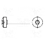 Surub M4, otel, 16mm, cap rotund, BOSSARD, 5401280