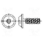 Surub M4, oţel, lungime 14mm, ingropat, pas filet 0.7, BOSSARD - 1021311