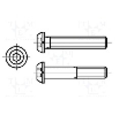 Surub M4, otel inoxidabil A2, 30mm, cap buton, BOSSARD, 1575287 Surub M4, otel inoxidabil A2, 30mm, cap buton, BOSSARD, 1575287