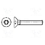 Surub M4, otel inoxidabil A2, 6mm, cap ingropat, BOSSARD, 3143710