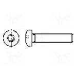 Surub M4, otel inoxidabil A2, 8mm, cap buton, BOSSARD, 3061616 Surub M4, otel inoxidabil A2, 8mm, cap buton, BOSSARD, 3061616