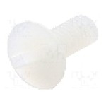 Surub M4, poliamida, lungime 10mm, ingropat, pas filet 0.7, DREMEC - 8G202M4X10