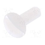 Surub M4, poliamida, lungime 12mm, ingropat, pas filet 0.7, DREMEC - 8G203M4X12