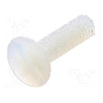Surub M4, poliamida, lungime 15mm, ingropat, pas filet 0.7, DREMEC - 8G202M4X15 Surub M4, poliamida, lungime 15mm, ingropat, pas filet 0.7, DREMEC - 8G202M4X15