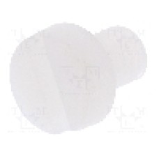 Surub M4, poliamida, lungime 6mm, cap rotund, pas filet 0.7, DREMEC - 8G201M4X06