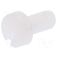 Surub M4, poliamida, lungime 8mm, cap rotund, pas filet 0.7, DREMEC - 8G201M4X08