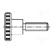 Surub M5, otel, 30mm, cap rotund, cap zimţuit, BOSSARD, 1479148