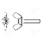 Surub M5, otel, cap fluture, BOSSARD, 1447963