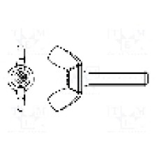 Surub M5, otel, cap fluture, BOSSARD, 1447963