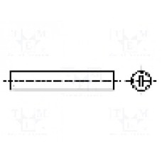 Surub M5, poliamida, 8mm, cap fara cap, BOSSARD, 1404555