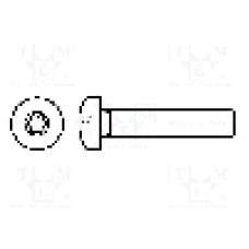 Surub M6, otel rezistent la acizi A4, 10mm, cap buton, BOSSARD, 3183869 Surub M6, otel rezistent la acizi A4, 10mm, cap buton, BOSSARD, 3183869