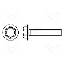 Surub M6, otel, 12mm, cap hexagonal, BOSSARD, M6X12/BN5950 Surub M6, otel, 12mm, cap hexagonal, BOSSARD, M6X12/BN5950