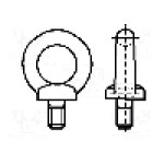 Surub M6, otel, 12mm, cap tip ochi, BOSSARD, M6/BN258 ~ISO3266