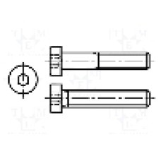 Surub M6, otel, 14mm, cap rotund, BOSSARD, M6X14/BN17 DIN7984 Surub M6, otel, 14mm, cap rotund, BOSSARD, M6X14/BN17 DIN7984