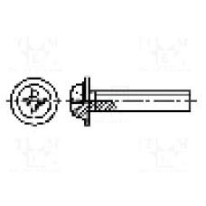 Surub M6, otel, 25mm, cap buton, BOSSARD, 1198289 Surub M6, otel, 25mm, cap buton, BOSSARD, 1198289