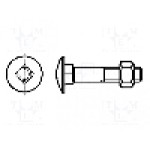 Surub M6, otel, 80mm, cap buton, BOSSARD, 1102362 Surub M6, otel, 80mm, cap buton, BOSSARD, 1102362