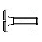 Surub M6, oţel, lungime 30mm, cap rotund, pas filet {{Pas filet}}, BOSSARD - 1367897