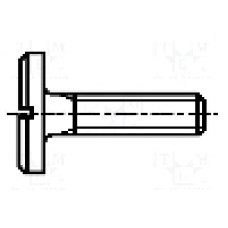 Surub M6, oţel, lungime 30mm, cap rotund, pas filet {{Pas filet}}, BOSSARD - 1367897