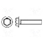 Surub M6, otel inoxidabil A2, 20mm, cap hexagonal, BOSSARD, B6X20/BN5951