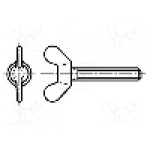 Surub M6, poliamida, 15mm, cap fluture, BOSSARD, 1401114