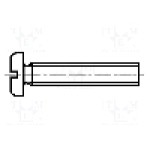 Surub M6, poliamida, 20mm, cap rotund, BOSSARD, 1402404 Surub M6, poliamida, 20mm, cap rotund, BOSSARD, 1402404