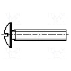 Surub M8, otel, 20mm, cap buton, BOSSARD, 1136968