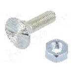 Surub M8, oţel, lungime 30mm, plata, pas filet 1.25, BOSSARD - 1103806