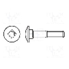 Surub M8, otel inoxidabil A2, 30mm, cap buton, BOSSARD, 1413732