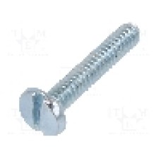 Surub UNC 4-40, oţel, lungime 15.88mm, cap rotund, pas filet {{Pas filet}}, KEYSTONE - 9403