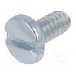 Surub UNC 4-40, oţel, lungime 6.25mm, cap rotund, pas filet {{Pas filet}}, KEYSTONE - 9400