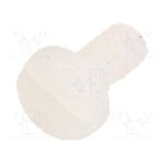Surub UNC 4-40, poliamida, lungime 6.25mm, cap rotund, pas filet {{Pas filet}}, KEYSTONE - 9327