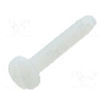 Surub UNC 6-32, poliamida, lungime 19.05mm, cap rotund, pas filet {{Pas filet}}, KEYSTONE - 9338